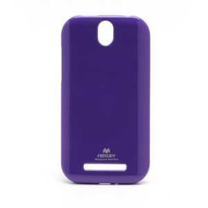 HTC T528t One ST Mercury Glittery Powder TPU Jelly Gel Case - Purple