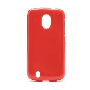 Candy Jelly Gel TPU Case Cover for ZTE Blade 3 III V889M - Red
