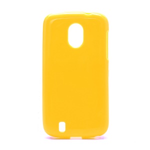 Candy Jelly Gel TPU Case Cover for ZTE Blade 3 III V889M - Yellow