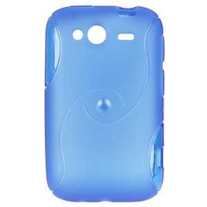 Eco-friendly TPU Case with Double S Shape for HTC Wildfire S/PG76110/A510E