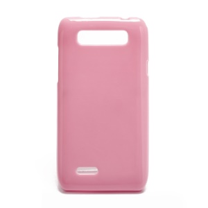 Glossy Jelly TPU Phone Case for Motorola XT788 - Pink