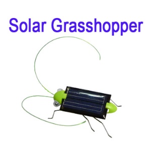 Solar Powered Crazy Cricket Grasshopper Toy Children