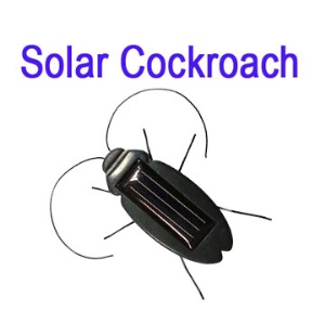 Solar Power Toy 6 legs Black Cockroach Toy XMAS