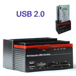 All in 1 Multi-function SATA & IDE HDD Docking with Card Reader