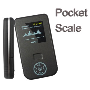 Ultrathin Mini LCD Display Digital Scale with MP3 Player Design