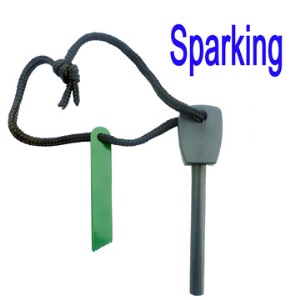 Wilderness Survival Fire Sparkle and Blade Cutter Tool