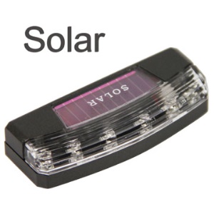Solar Power Strobing Car Vehicle Warning LED Lights Flashlight