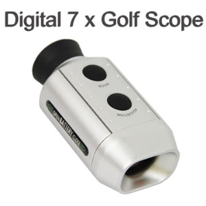 Digital 7x Golf Range Finder Golf Scope with Padded Case