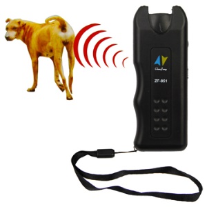 Safe Ultrasonic Dog Repeller Chaser Trainer Canine Protection with Lanyard ZF-851