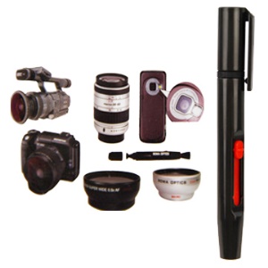 Lens Cleaning Brush Pen Dust Removal Tool Kit for Camera Camcorder Telescope etc