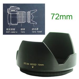 Mennon DC-sn 72mm Lens Hood Screw Mount Petal Crown Flower Shape
