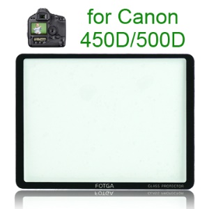 FOTGA Pro Optical Glass LCD Screen Protector for Canon 450D/500D