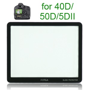 FOTGA Pro Optical Glass LCD Screen Protector for Canon 40D/50D/5DII