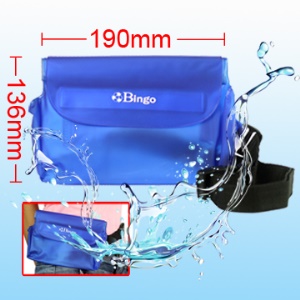 Stylish Waterproof Waist Bag Case for Camera/Mobile Phone/Sundries, Inner Size:21cm*13.6cm