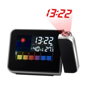 Digital Weather Station Projection Snooze Clock Alarm