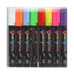 Fluorescent Marker Pen for Flashing LED Writing Board 8 Colors/Set