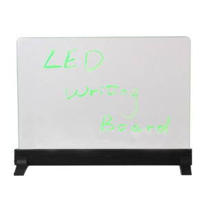 Erasable Fluorescent Flashing LED Writing Board Menu Sign Transparent 34*24*1.6cm
