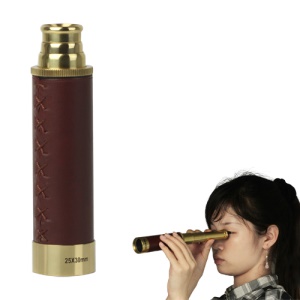 25 x 30mm Nautical Brass Zoom Monocular Telescope