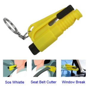 Rescue Car Kit - SOS Whistle Belt Cutter Window Break