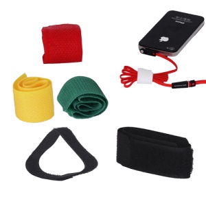 6PCS Multi-purpose Wire Cable Holder Organizer Velcro Straps Marker