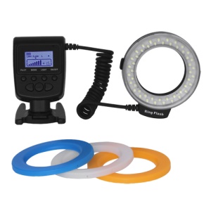 RF-550D 48PCS Marco Circular Ring LED Flash Light for Canon Nikon Pentax Panasonic