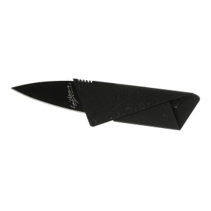 Black Cardsharp Sharp Credit Card Folding Safety Knife Razor