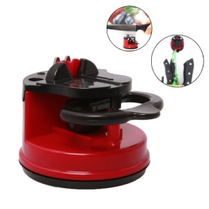 Kitchen Safety Knife Scissors Grinder Sharpener with Secure Suction Pad Tool