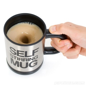 Self Stirring Stainless Steel Coffee Tea Mug Cup Coffeemaker