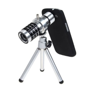 12x Zoom Telescope Camera Lens + Tripod + Hard Case for Samsung i9300 Galaxy S III