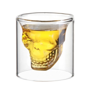 Innovative Crystal Shot Human Skeleton Skull Vodka Cup