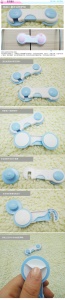 2pcs Baby Safety Lock Band Wardrobe Refridgerator Locker Helper