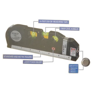 Multipurpose Fixit Laser Levelpro3 Measuring Equipment 8FT/250cm