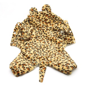 Pet Dog Coat Leopard Faux Fur Jacket Winter Clothes, Size: M