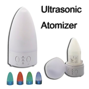 5-in-1 Ultrasonic Atomizer Air Humidifier Purifier Ionizer with color-chanding Night Lamp