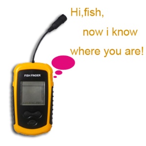 Portable Sonar Sensor Fish Finder Alarm Transducer