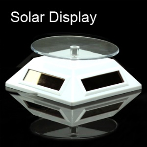 Solar Powered Rotate Display Stand + Turnable Plate