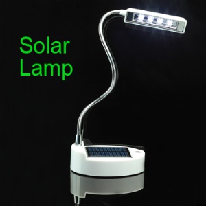 Adjustable Solar Desk Lamp with 4 High Brightness LED