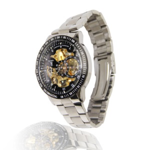 Automatic Mens Mechanical Steel Band Watch with Tachymeter 98226G