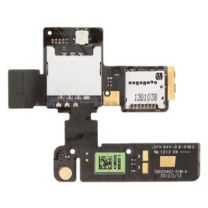 SIM Card Tray and Memory MicroSD Card Holder Slot Flex Cable for HTC One V T320e