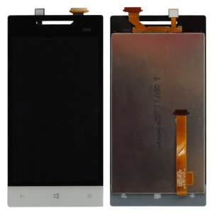 OEM HTC Windows Phone 8S LCD Assembly with Touch Screen Digitizer - Black / White