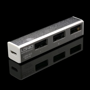 LDNIO Mini USB2.0 Hi-Speed 3 Port USB Hub w/ Micro USB Cable H16
