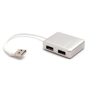 Aluminium 4 Port Usb 2.0 Hub 480Mbps Hi-Speed Hubs (SY-H20)