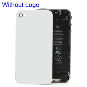 Rear Glass Replacement Battery Back Cover Door for iPhone 4 - White