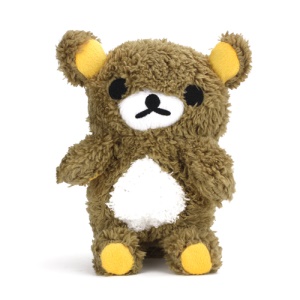 Idoll Lovely 3D Plush Rilakkuma Bear Doll Case for iPhone 5 4S 4 - Brown