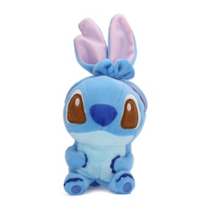 Hot Idoll Cartoon Plush Doll 3D Adorable Stitch Shaped Cover for iPhone 5 4S 4 - Blue
