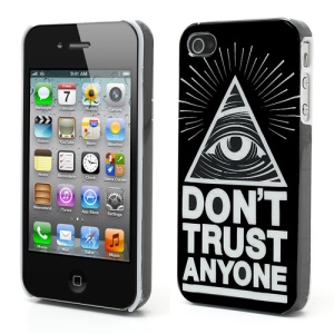Do not Trust Anyone iPhone 4 4S Hard Plastic Cover Accessories