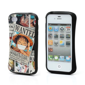 iFace One Piece Monkey D Luffy TPU Gel Protective Case for iPhone 4 4S