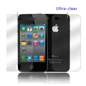 Nillkin Ultra-Clear Anti-fingerprint Front and Back Screen Protector Film for iPhone 4 4s (Suite Edition)