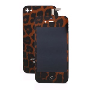 Brown Leopard iPhone 4S Conversion Kit (LCD Assembly + Back Housing + Home Button)