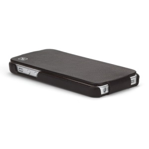 HOCO Duke Vertical Genuine Leather Flip Case Cover for iPhone 5 - Brown